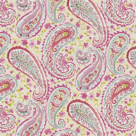 watercolor paisley fabric